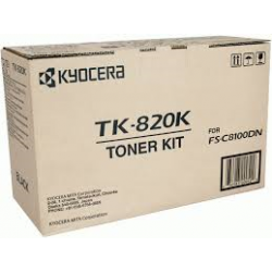 TK-820K BLACK Toner Kyocera TK-820K do drukarki Kyocera FS-C8100DN, Kyocera FSC8100DN, Kyocera FS C8100DN