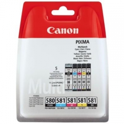 Tusz Canon PGI-580PGBK/CLI-581 Pixma TR8550 |1 x 11,2ml + 4 x 5,6ml CMYK + PGBK