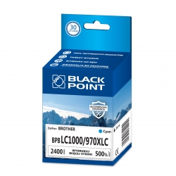 Black Point zam. LC970 CYAN  Tusz Brother DCP-135C, DCP-155C, DCP-150C, MFC-235C, MFC-260C