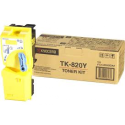 TK-820Y YELLOW Toner Kyocera TK-820Y do drukarki Kyocera FS-C8100DN, Kyocera FSC8100DN, Kyocera FS C8100DN