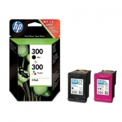 HP 300 HP CN637EE Combopack black+ kolor tusz do HP Deskjet D1660, HP Deskjet D2560, HP Deskjet D2566, HP Deskjet D2660, HP Deskjet D5560, HP Deskjet